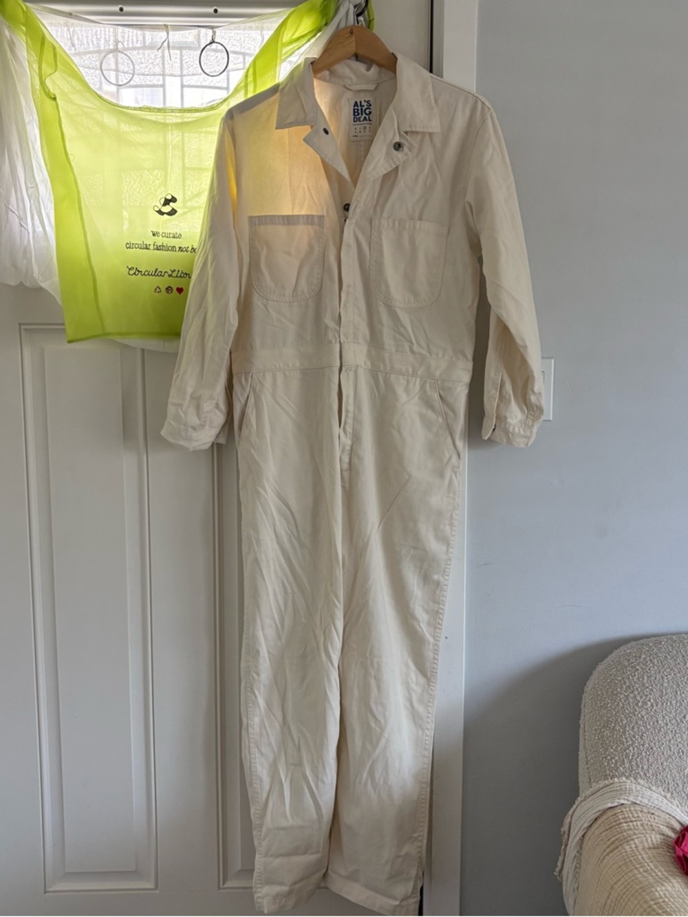 Al’s Big Deal Jumpsuit in Spilled Milk SOLD OUT